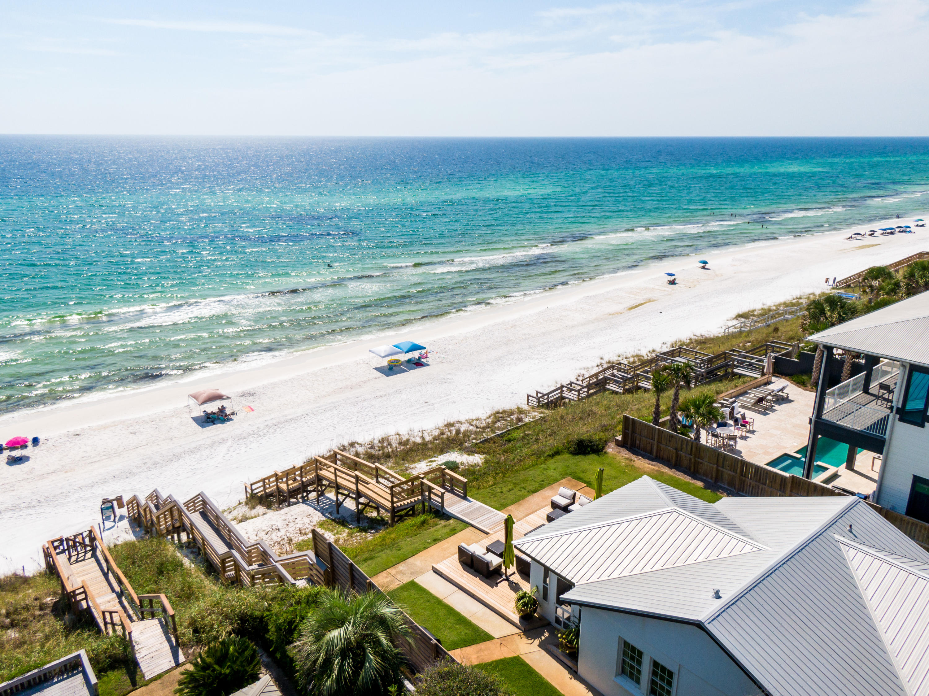 2912 East County Highway 30A Santa Rosa Beach, FL 32459 - Photo 41 of 43 an aerial view of beach and ocean