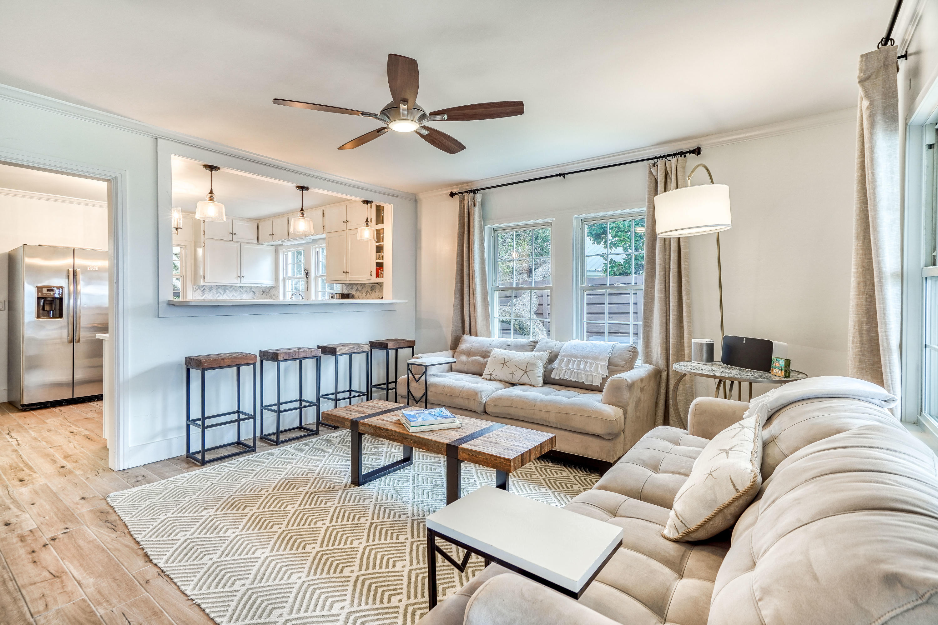 2912 East County Highway 30A Santa Rosa Beach, FL 32459 - Photo 5 of 43 a living room with furniture and a large window