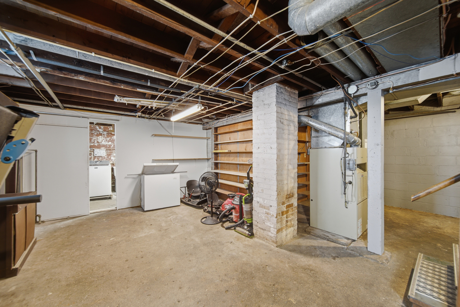 318 Spruce Street Dixon, IL 61021 - Photo 14 of 25 a view of empty room with wooden ceiling