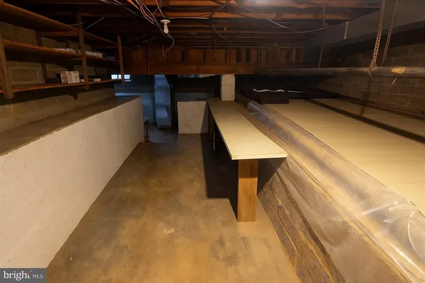 a view of storage and utility room