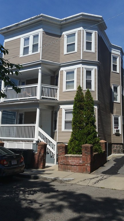 a front view of a house