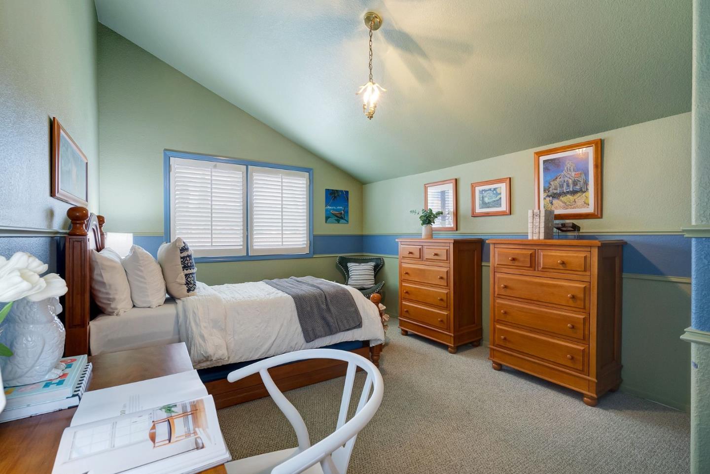 1544 Edmond Drive San Carlos, CA 94070 - Photo 19 of 44 a bedroom with a bed and furniture