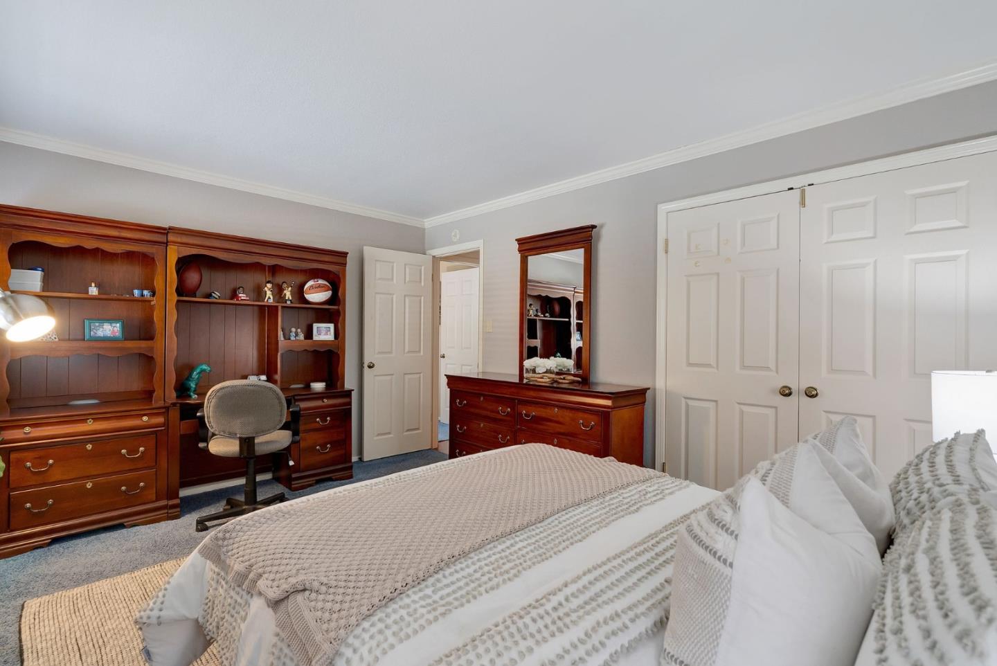 1544 Edmond Drive San Carlos, CA 94070 - Photo 25 of 44 a bedroom with a bed and furniture