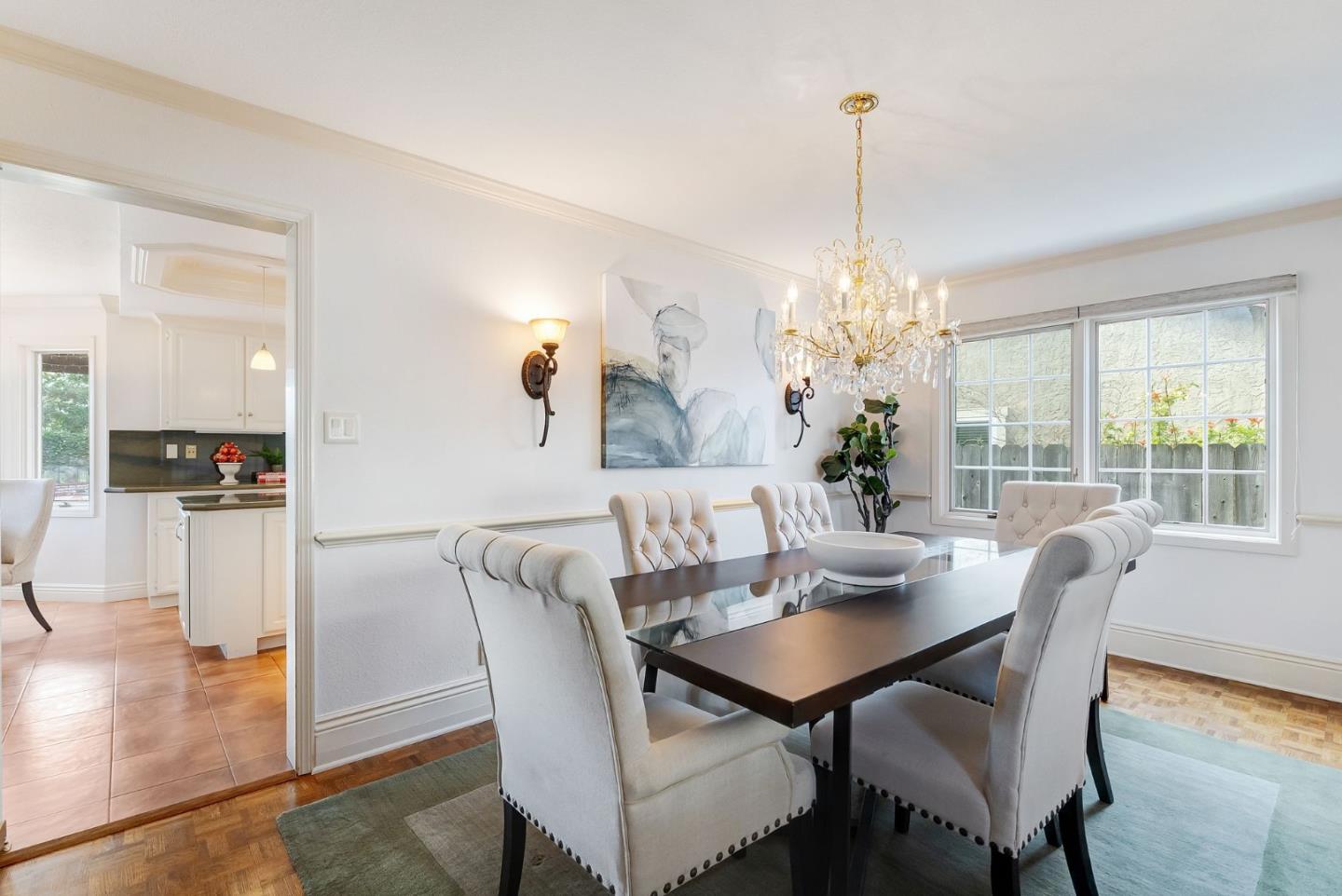 1544 Edmond Drive San Carlos, CA 94070 - Photo 8 of 44 a view of a dining room with furniture window and wooden floor