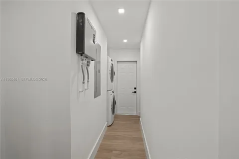 a view of outdoor space with swimming pool and valleys in the background