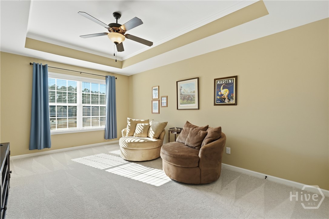 16 Wyndy Court Pooler, GA 31322 - Photo 29 of 49 Upstairs bedroom #3 with tray ceiling
