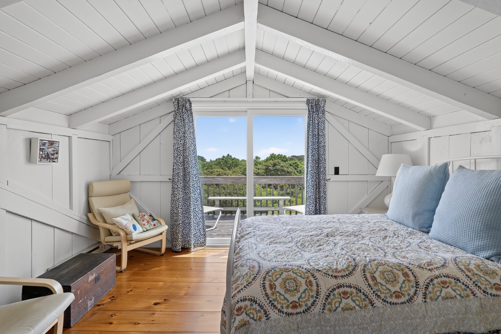 28 Black Point Road Chilmark, MA 02535 - Photo 16 of 56 Second floor primary with en suite bath and private deck.