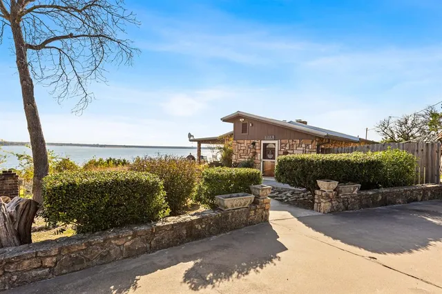 a view of a house with a patio