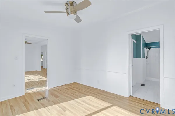 a view of an empty room