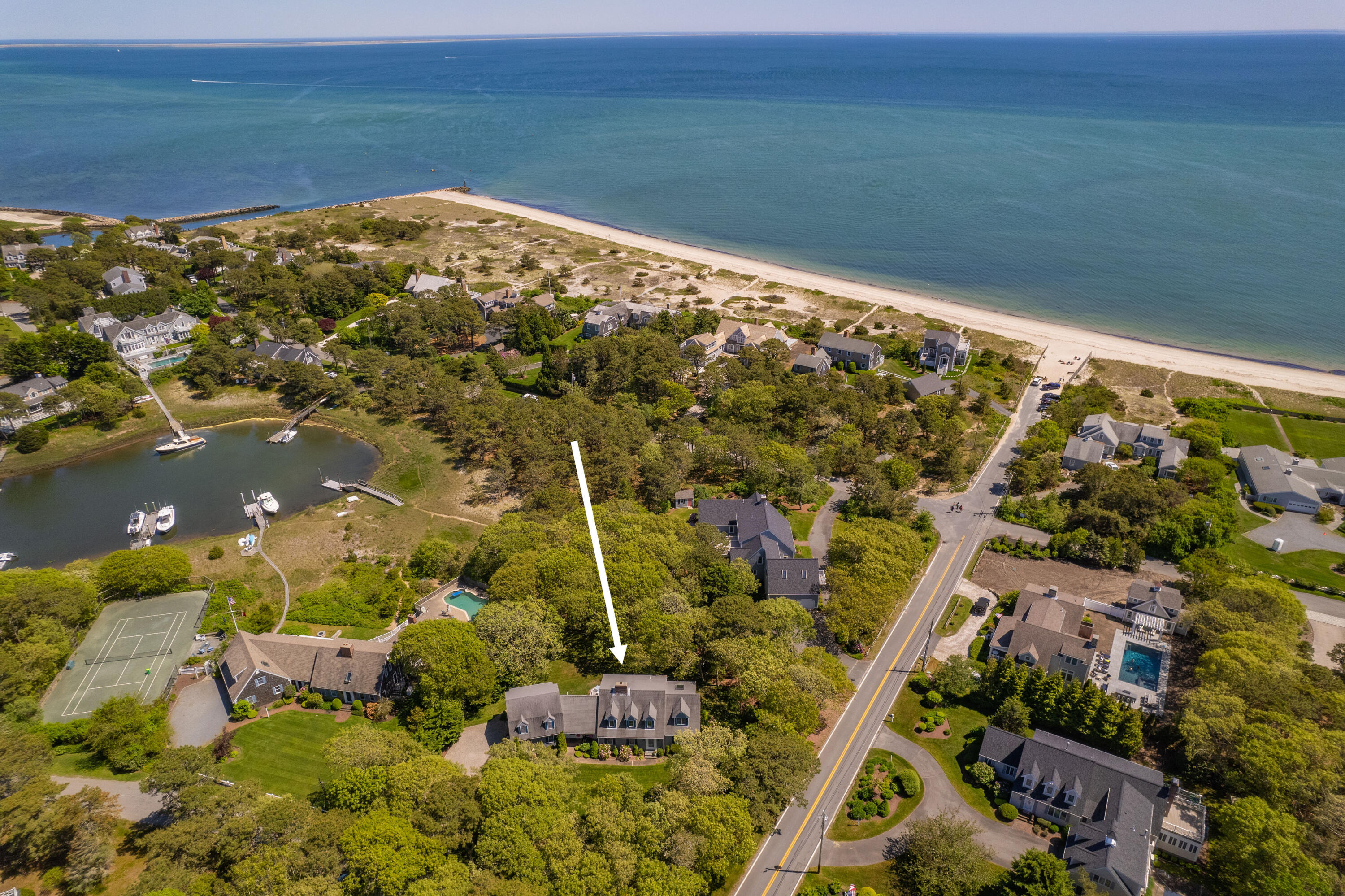 1 Wequasset Road Harwich Port, MA 02646 - Photo 6 of 25 a view of an ocean from a balcony