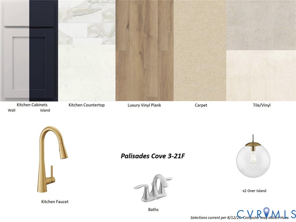 18767 Palisades Ridge Moseley, VA 23120 - Photo 22 of 36 Collage shows actual design finishes in the home.