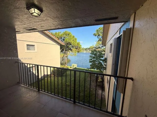 a view of a balcony