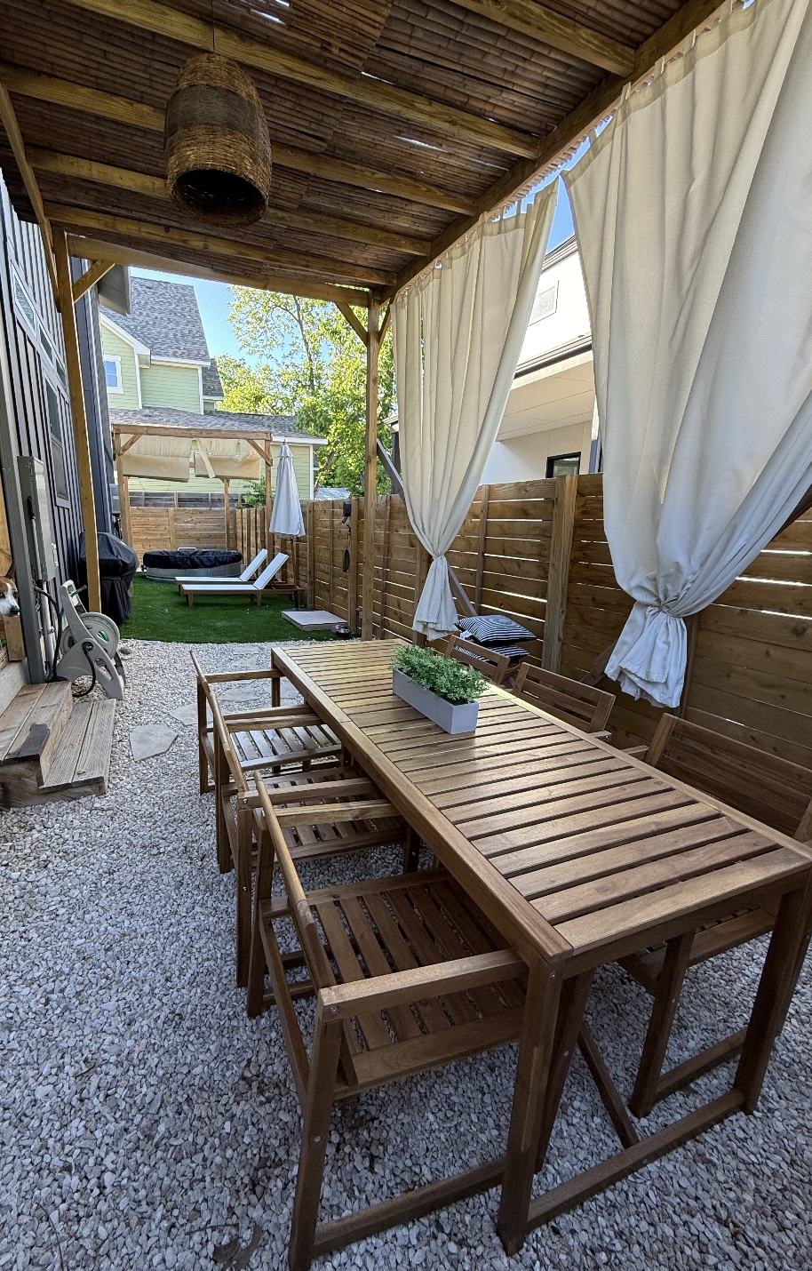 909 Payne Avenue, Unit 1 Austin, TX 78757 - Photo 37 of 38 Pergolas and Artificial turf belong to current tenants and can be purchased separately. Cowboy pool is not available for purchase.