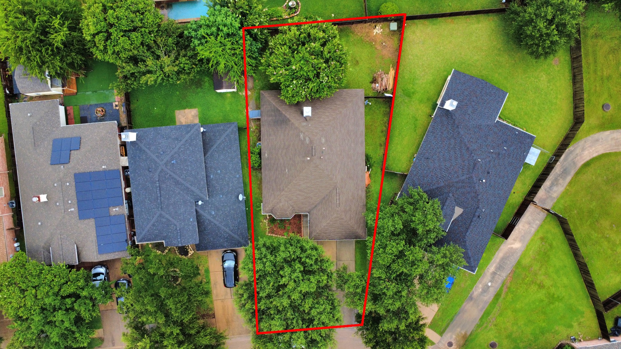 14610 Hazy Ridge Lane Cypress, TX 77429 - Photo 3 of 44 Drone view highlighting the home's impressive footprint, outdoor spaces, and proximity to neighborhood amenities.