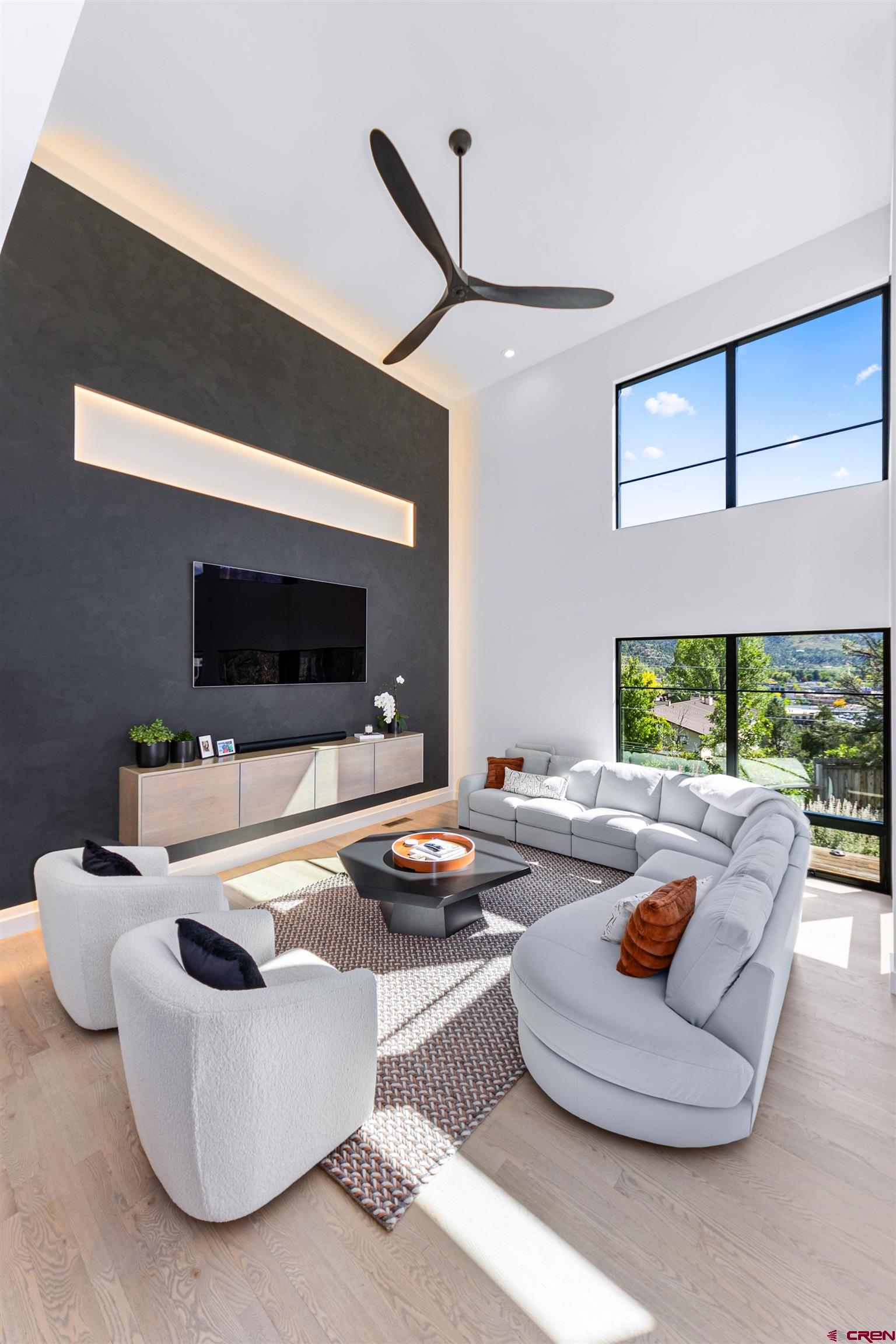 12 Falcon Way Durango, CO 81301 - Photo 14 of 38 a living room with furniture and a flat screen tv
