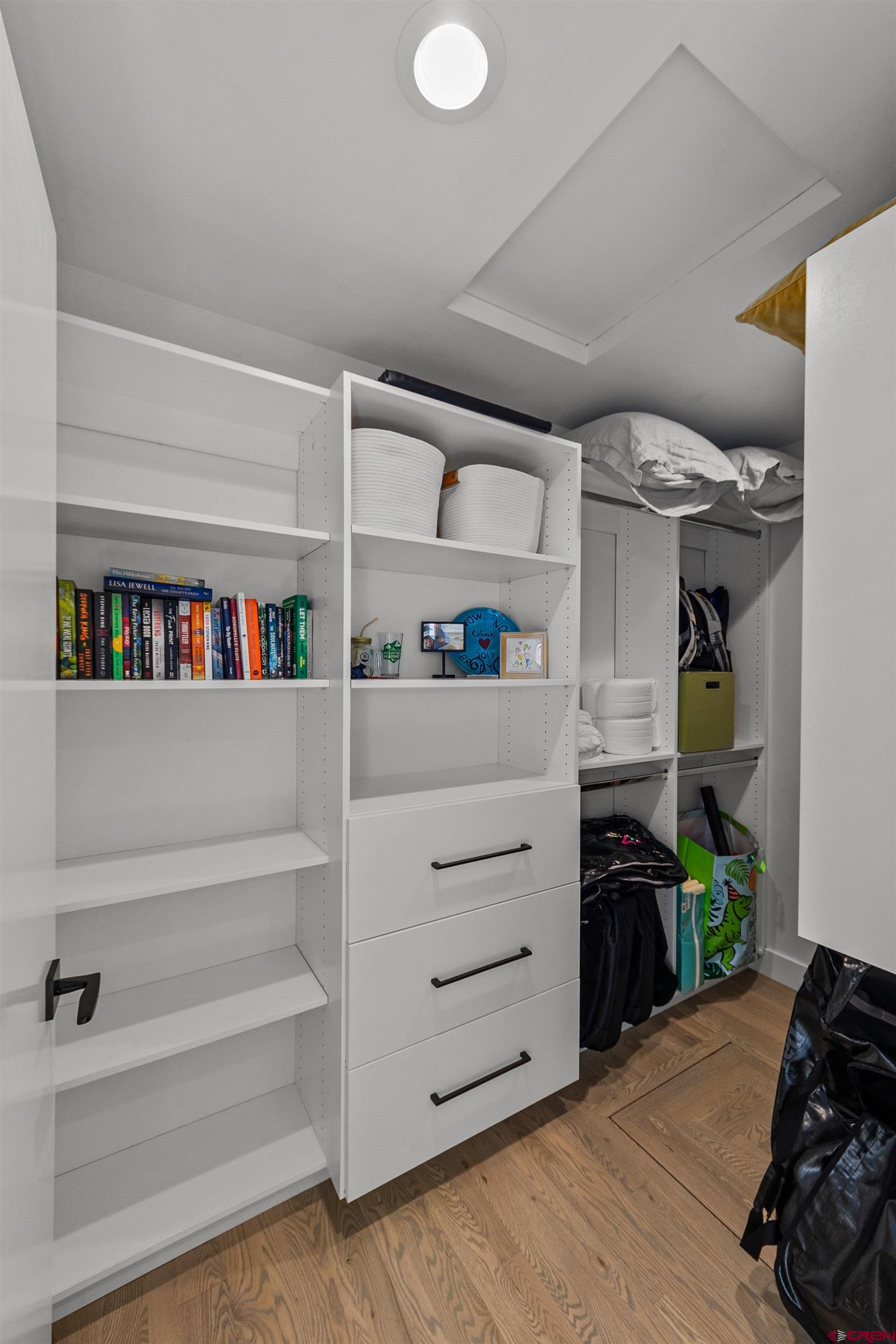 12 Falcon Way Durango, CO 81301 - Photo 20 of 38 a view of walk in closet with clothes and shoes