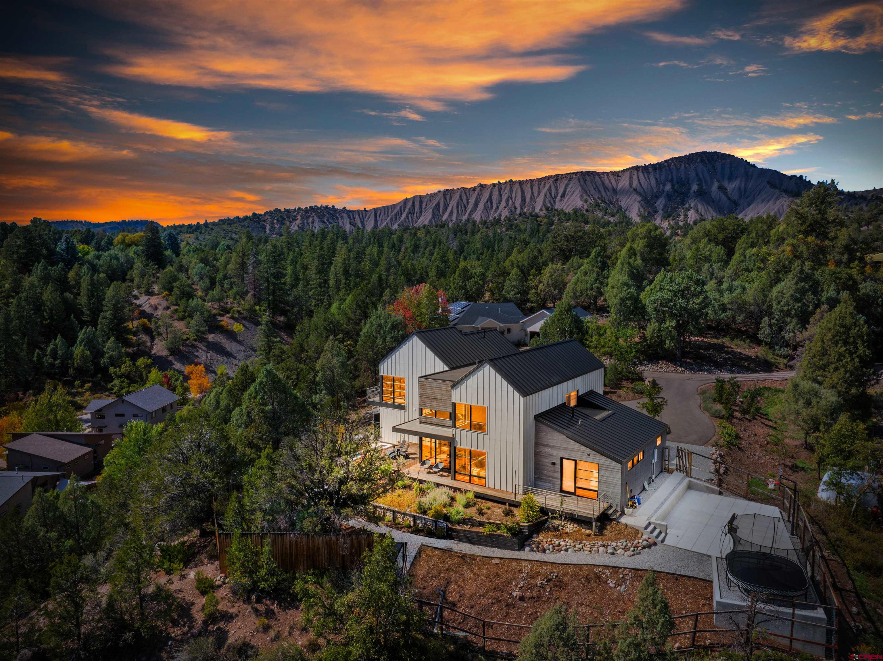 12 Falcon Way Durango, CO 81301 - Photo 38 of 38 a view of a house with a mountain in the background