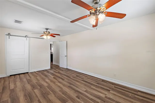 wooden floor in an empty room