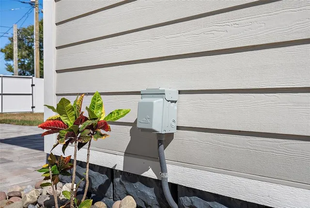 a backyard of a house