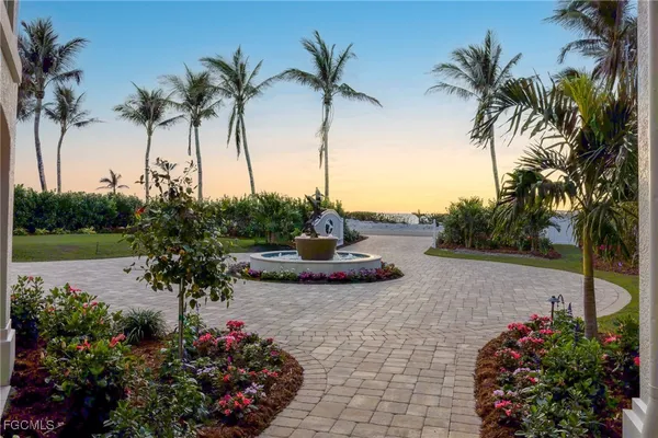 a view of a garden