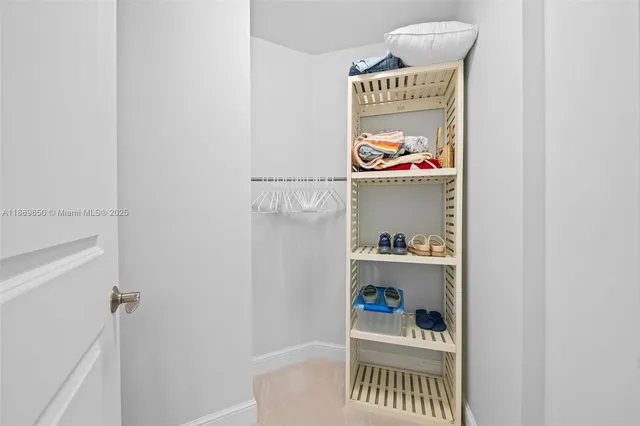 a room with storage and utility
