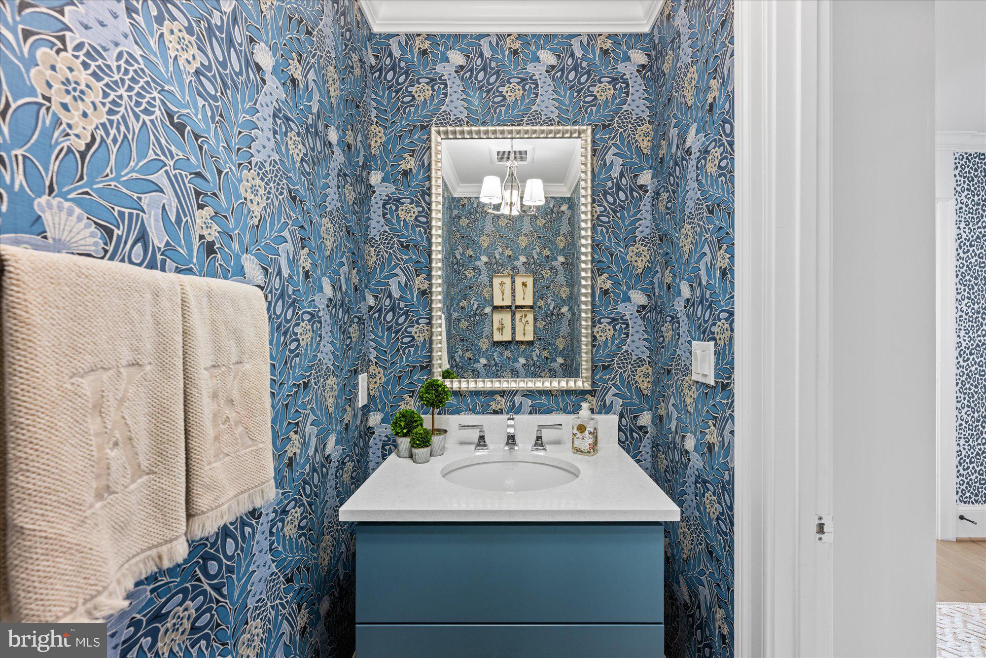 3723 Reservoir Road Northwest Washington, DC 20007 - Photo 7 of 45 a bathroom with a sink and mirror