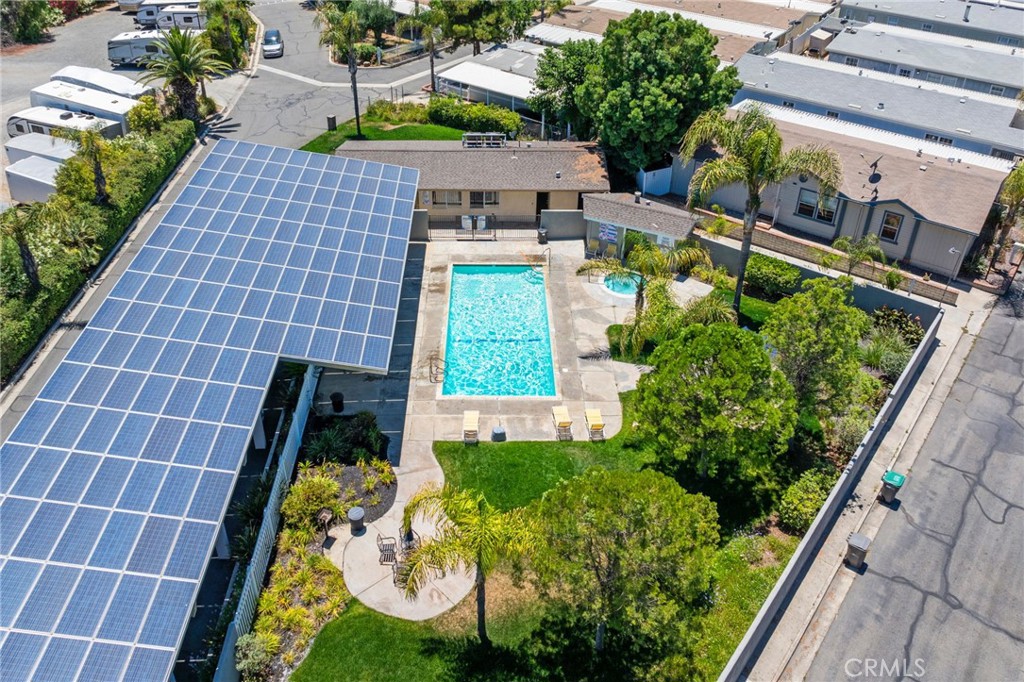 26311 Jackson Avenue, Unit 35 Murrieta, CA 92563 - Photo 34 of 41 a aerial view of a residential apartment building with a yard
