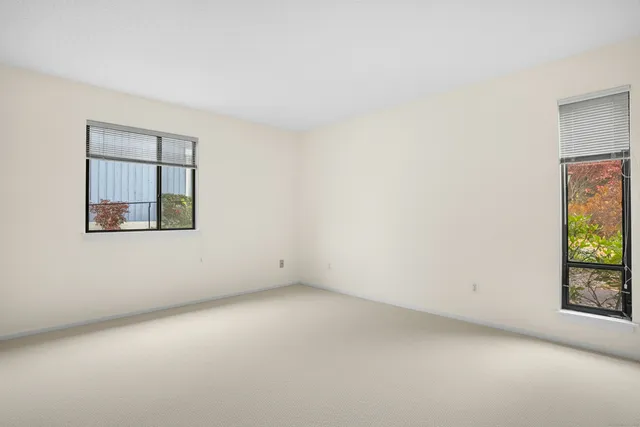 an empty room with an entryway