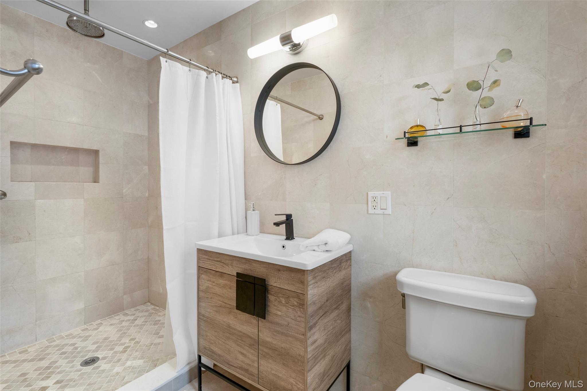 37 Barlow Lane Rye, NY 10580 - Photo 17 of 40 Marble bath with oversized step-in shower