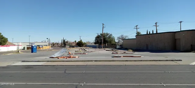 a view of a town with barn house