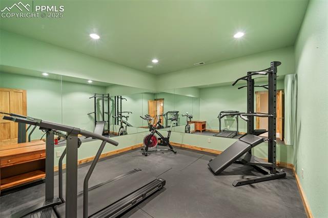 35 Toms Ranch Rd Lake Lake George, CO 80827 - Photo 32 of 50 Flex room currently used as gym room