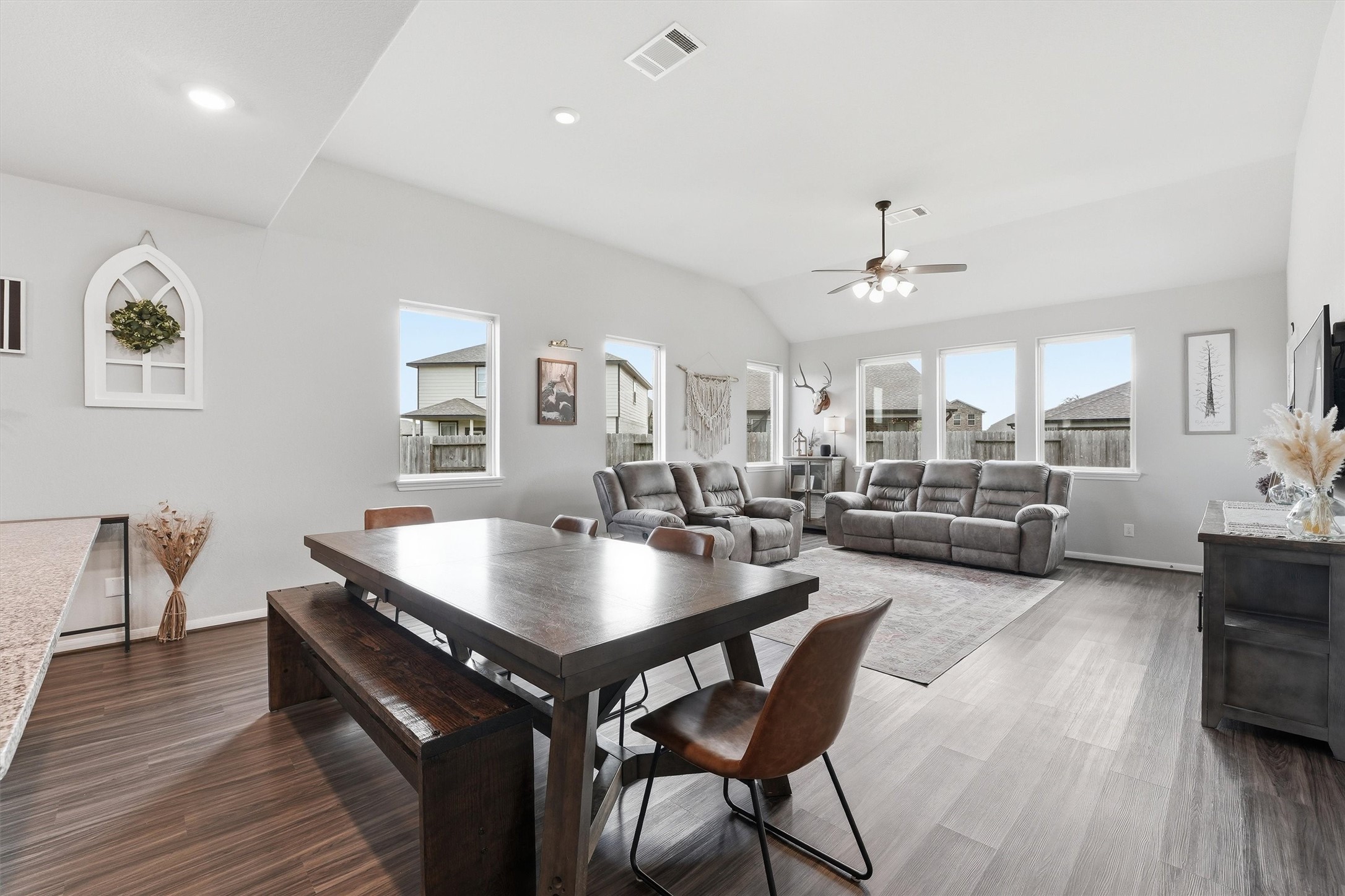 2130 Shellbark Way La Marque, TX 77568 - Photo 8 of 30 Spacious open-concept dining and living area. Perfect for family gatherings and entertaining.