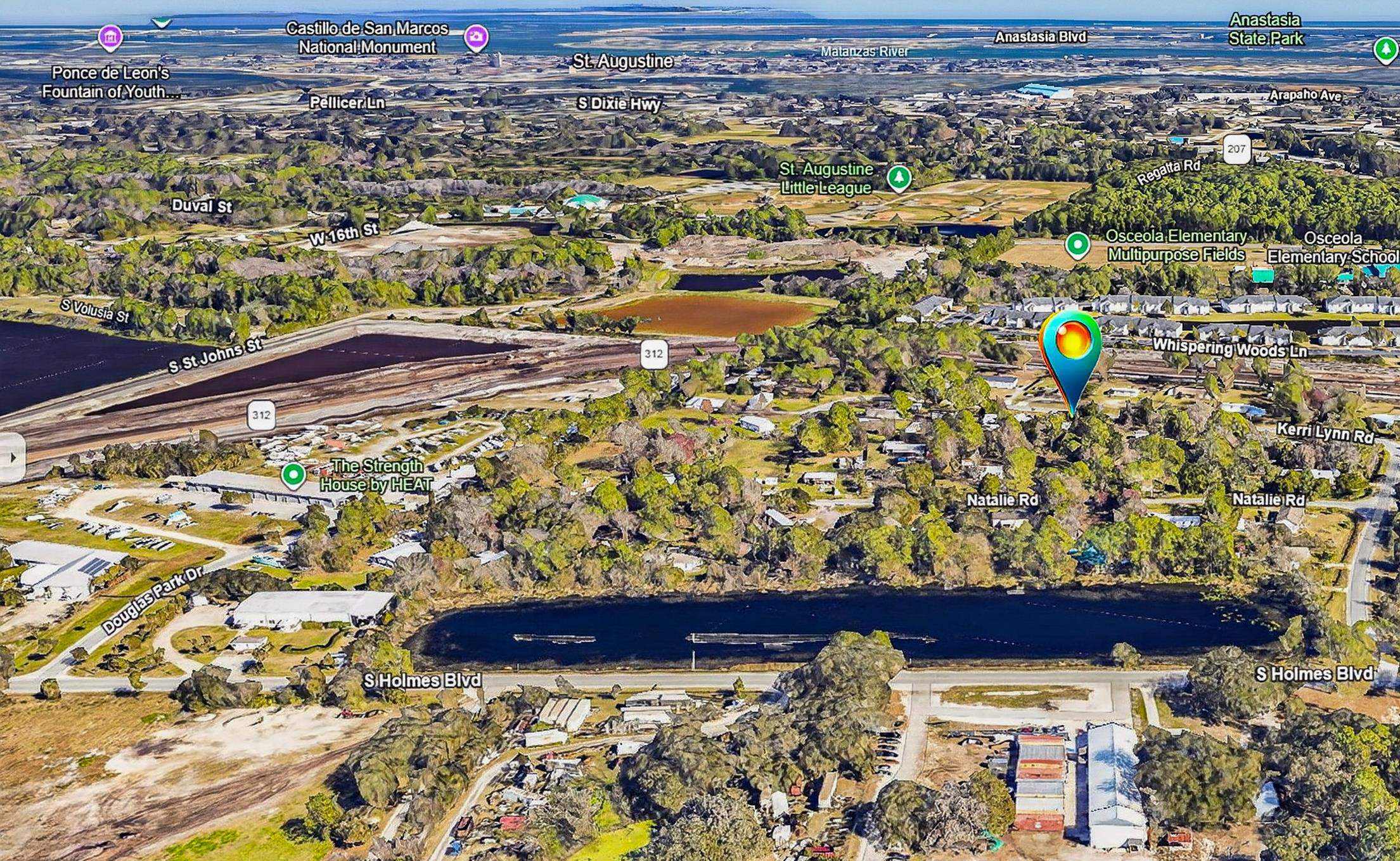 1148 Kerri Lynn Road St. Augustine, FL 32084 - Photo 33 of 35 an aerial view of residential houses with outdoor space