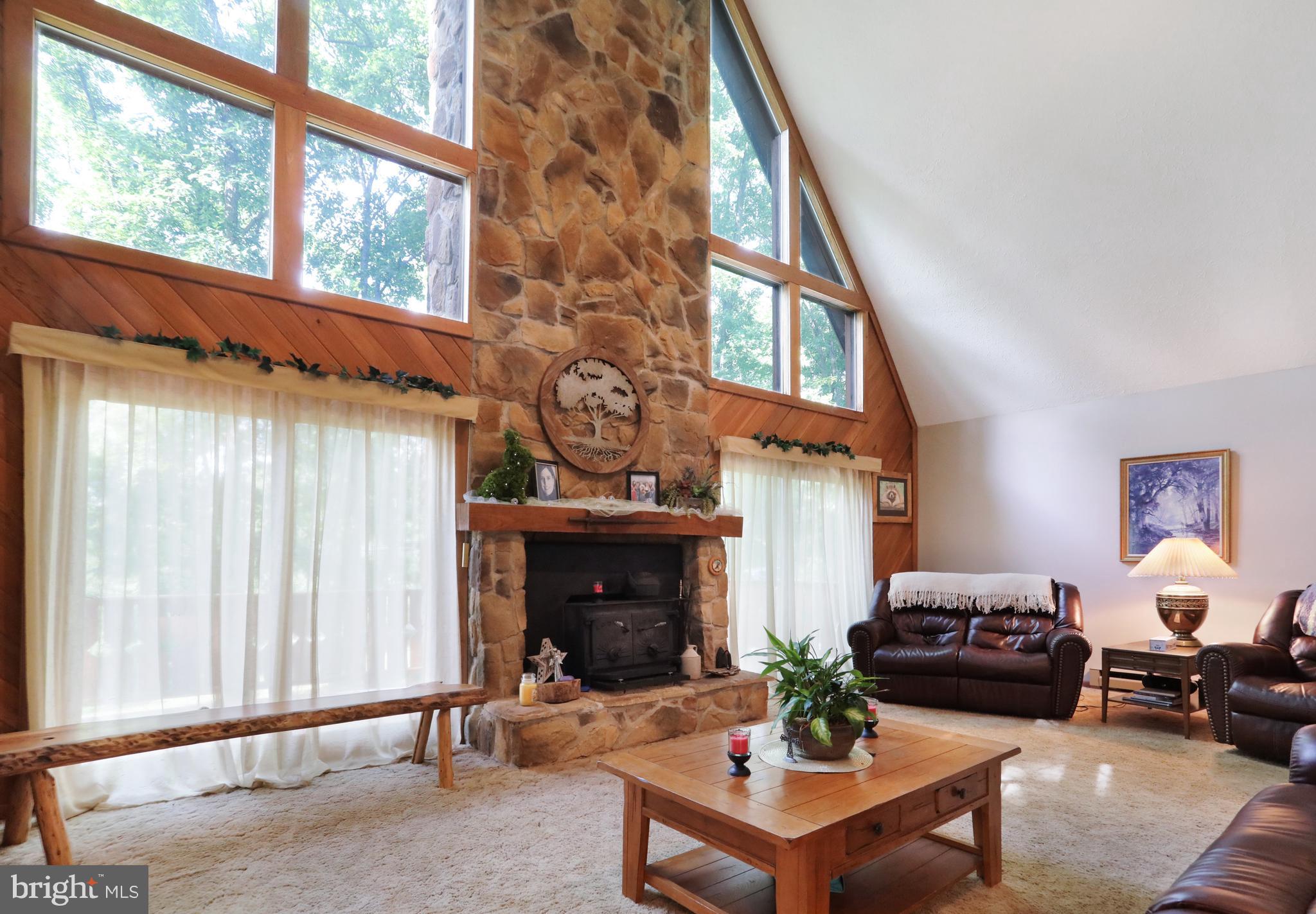 2919 Koontztown Road Falling Waters, WV 25419 - Photo 2 of 42 Great Room with stone fireplace