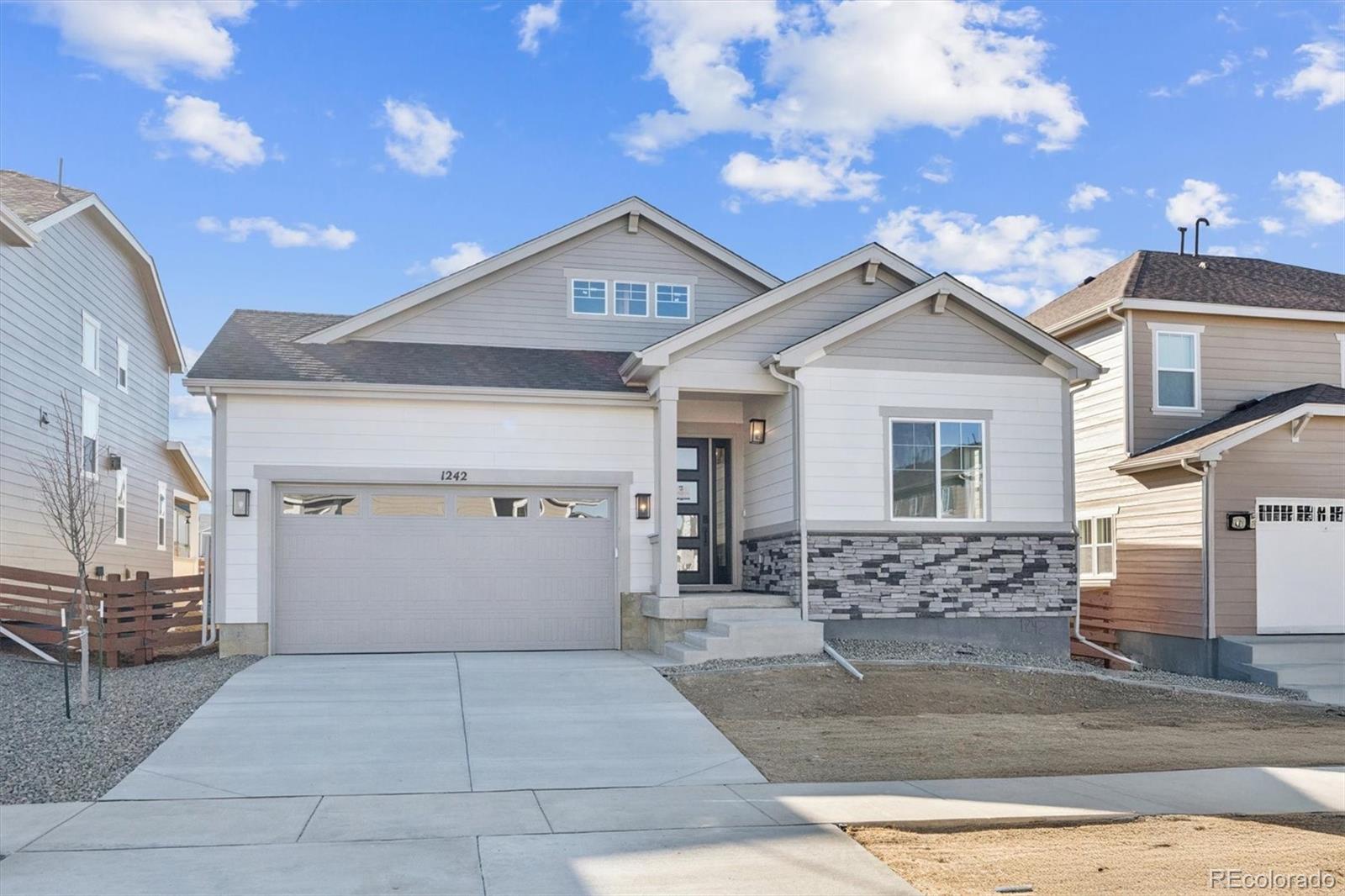 1242 Summit Rise Drive Erie, CO 80516 - Photo 1 of 25 a view of a white house with large windows