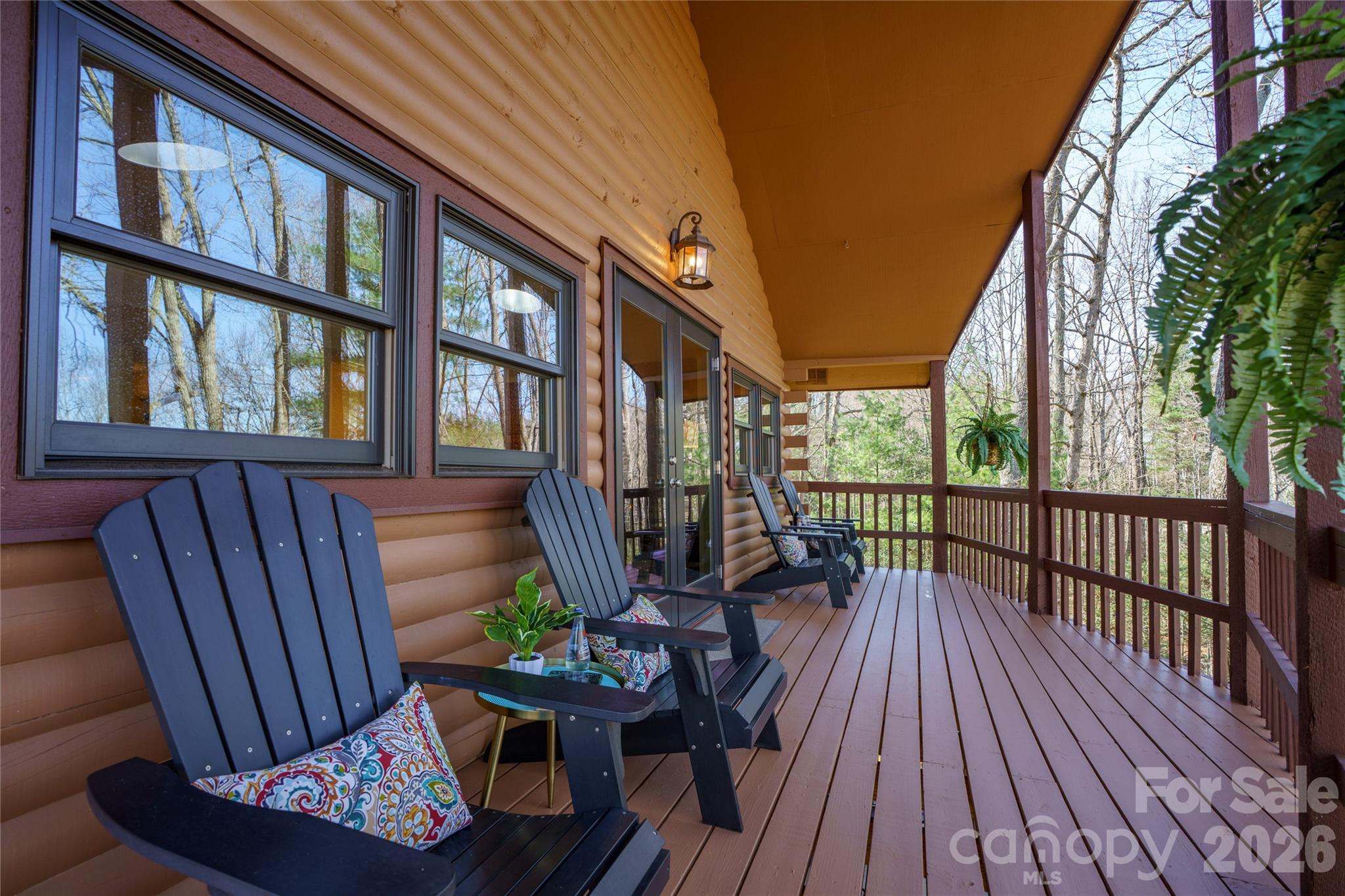 37 Cherokee Trail Fletcher, NC 28732 - Photo 2 of 34 a view of a two chairs in the balcony