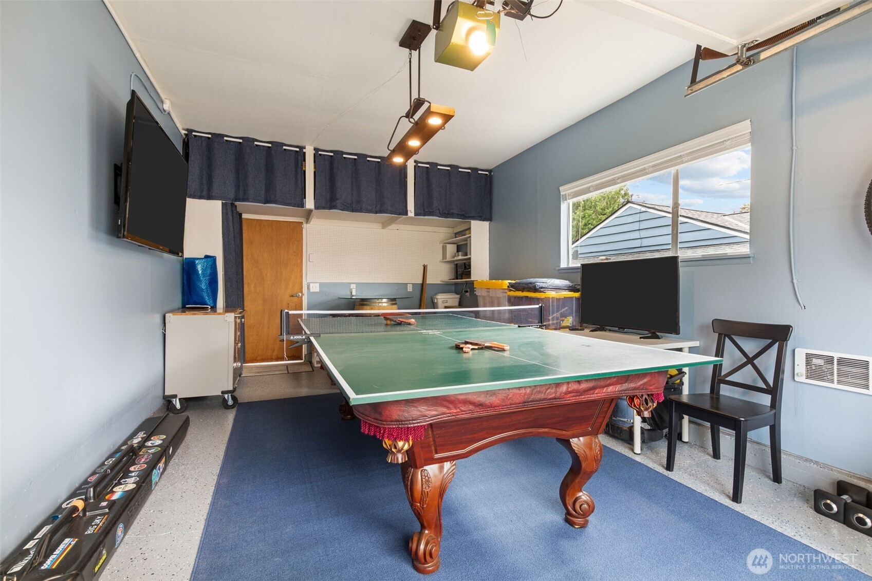 11462 35th Avenue Southwest Seattle, WA 98146 - Photo 17 of 26 a room with pool table and windows