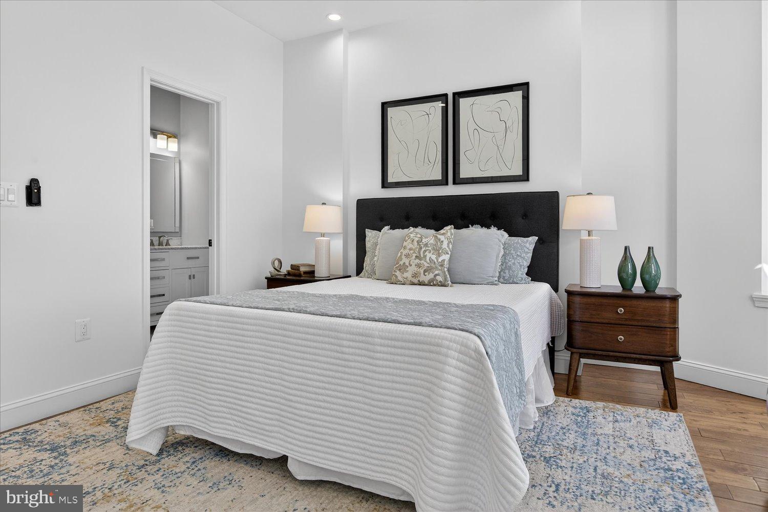 612 9th Street Northeast Washington, DC 20002 - Photo 21 of 36 Serene bedroom with modern elegance.