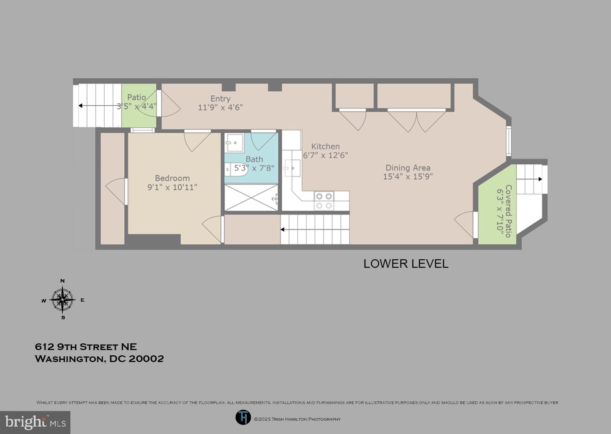 612 9th Street Northeast Washington, DC 20002 - Photo 36 of 36 Charming lower-level layout in DC.