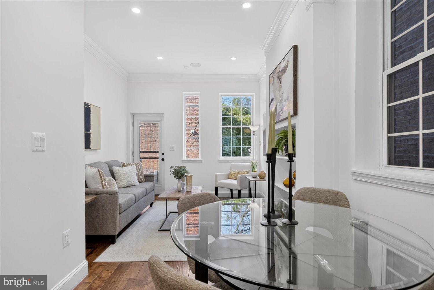 612 9th Street Northeast Washington, DC 20002 - Photo 9 of 36 Bright and airy modern living space.