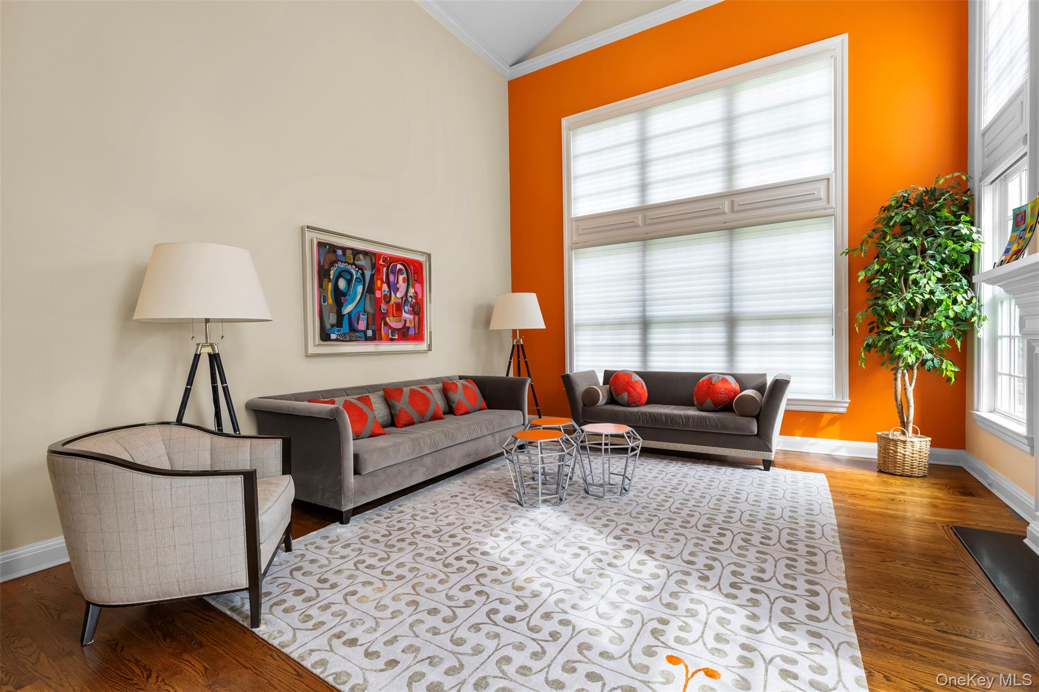 10 Shadow Tree Lane Briarcliff Manor, NY 10510 - Photo 4 of 38 20' ceilings featuring a gas burning fireplace