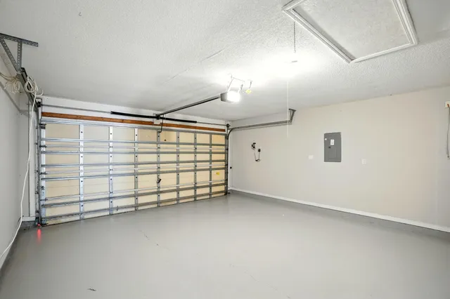 a view of a garage