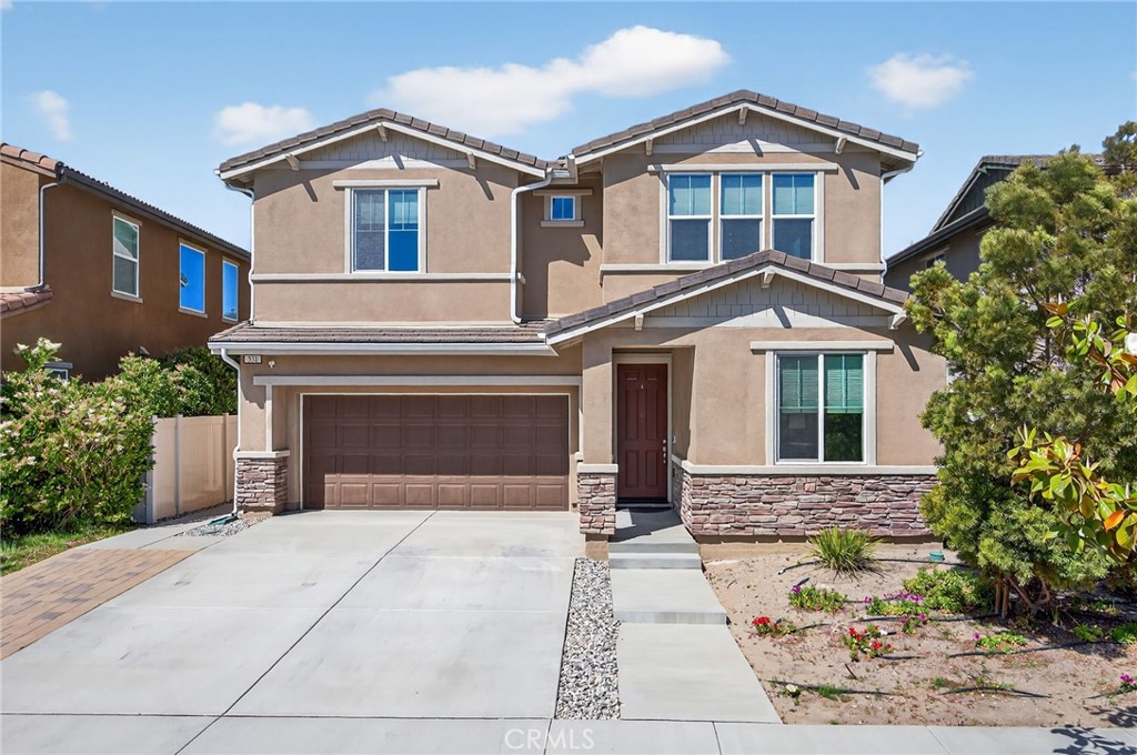 a front view of a house