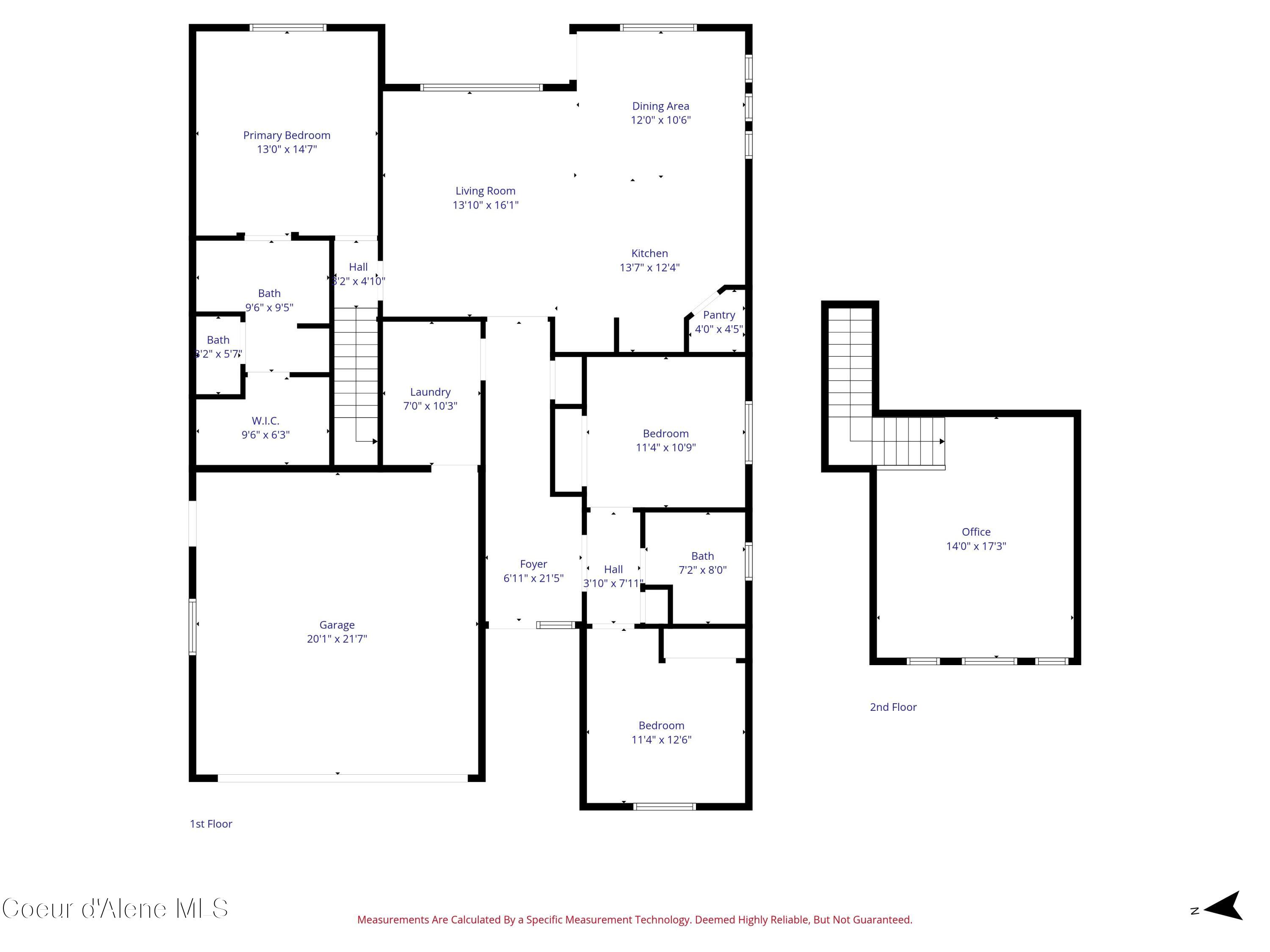 209 Pomrankey Lane Dover, ID 83825 - Photo 20 of 20 Floor Plan