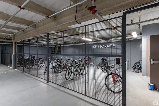 a view of bike storage