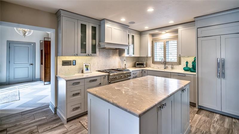5 Little Meadow Road Wexford, PA 15090 - Photo 4 of 25 This Gourmet Kitchen is perfectly set up with built in Subzero frig; espresso maker; Thermador Gas Stove and Venting system. Quartz and Granite Countertops.