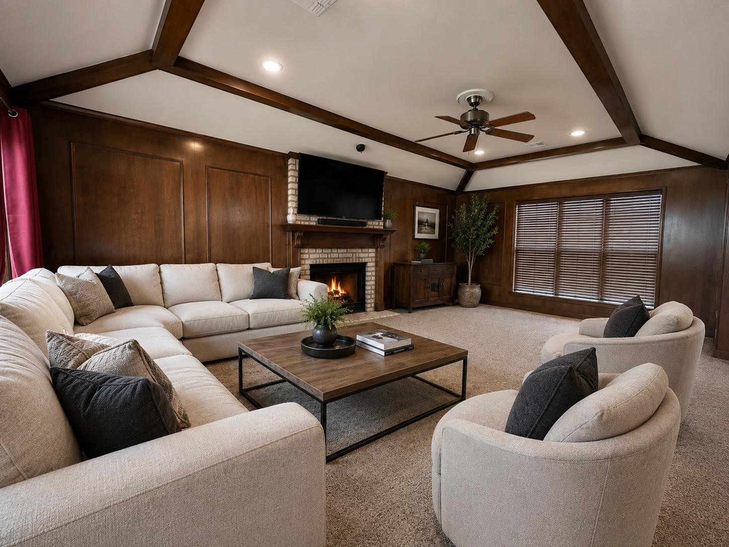 6514 Misty Springs Lane Spring, TX 77379 - Photo 3 of 49 a living room with furniture and a flat screen tv