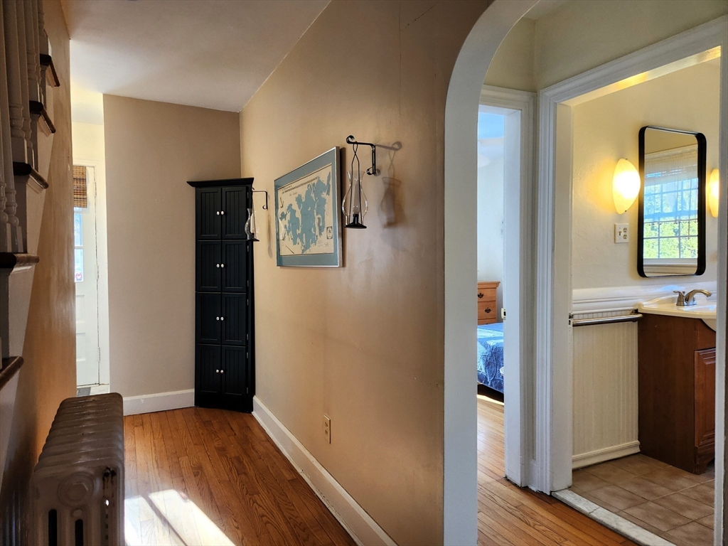 350 Thompson Road Webster, MA 01570 - Photo 7 of 41 a view of hallway with wooden floor