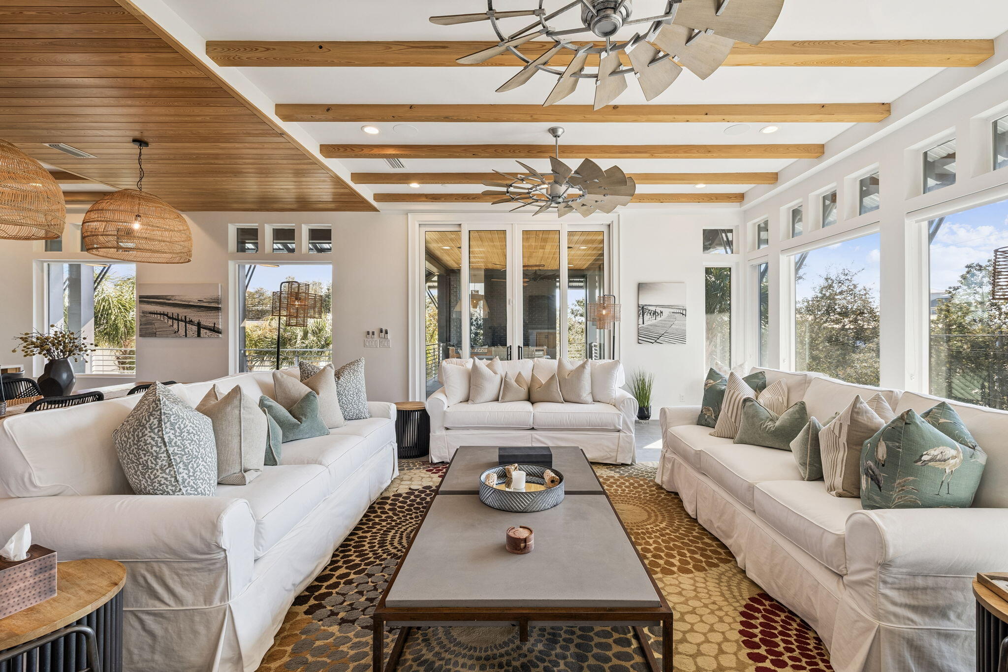 124 Hilltop Drive Santa Rosa Beach, FL 32459 - Photo 12 of 65 a living room with furniture and a large window