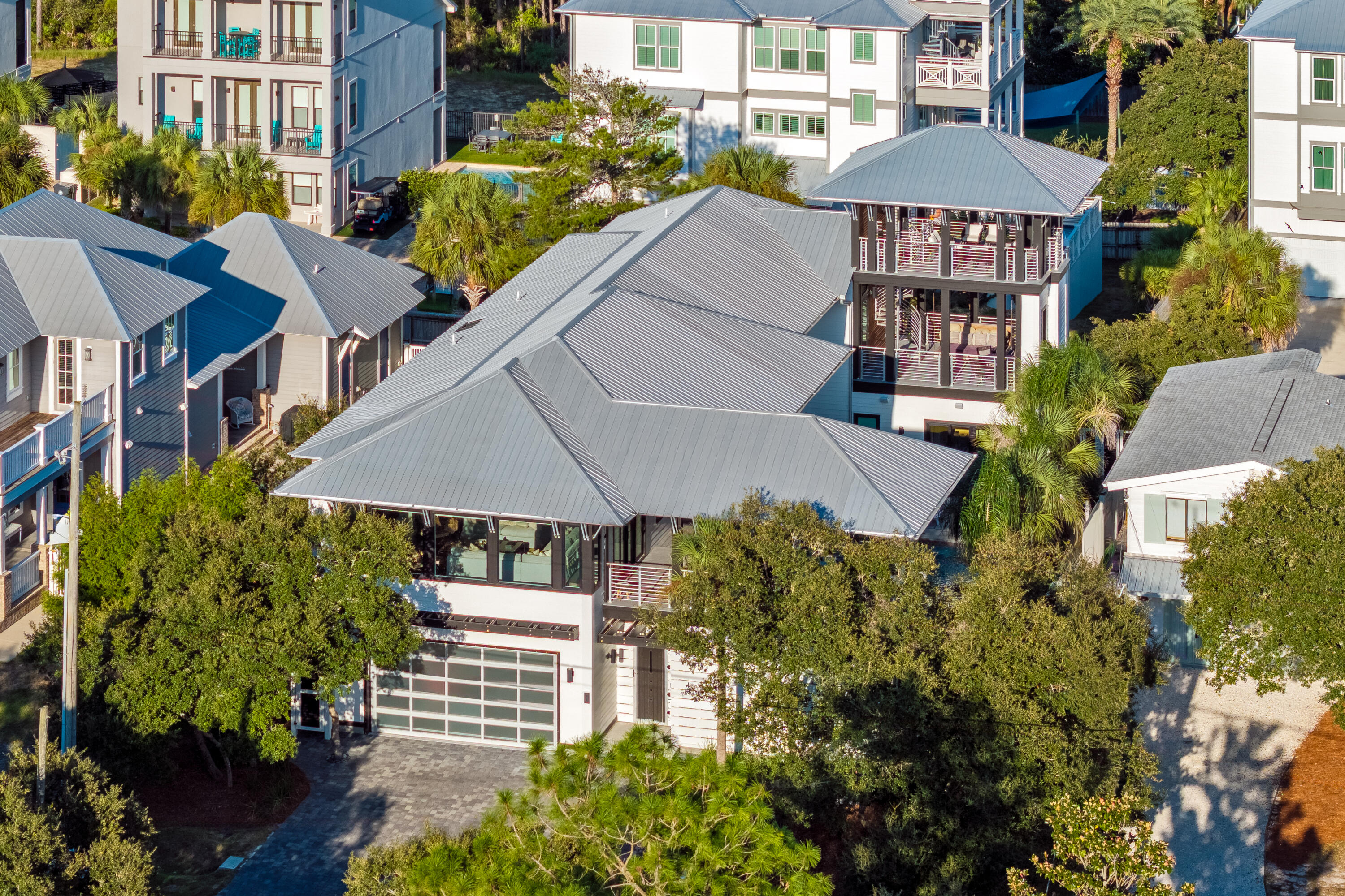 124 Hilltop Drive Santa Rosa Beach, FL 32459 - Photo 64 of 65 an aerial view of multiple houses with a yard